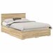 Estructura de cama matrimonial Estructura de cama matrimonial Madera Clara