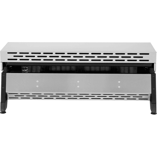 Placa de grelhar a gás com 3 queimadores e tampa metálica Fasto - 7,5 kw - Cinzento