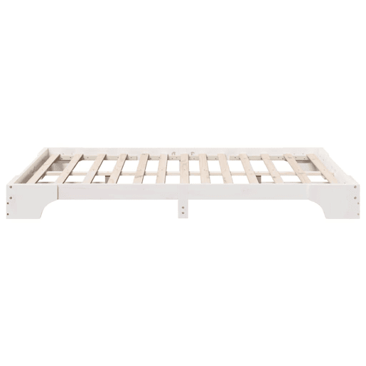 Estrutura De Cama De Casal Simple - Branco 140 x 200 cm