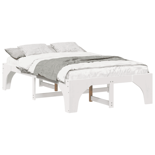 Estrutura De Cama De Casal Simple - Branco 135 x 190 cm