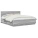 Estructura de cama matrimonial Estructura de cama matrimonial Roble/ Gris
