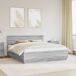 Estructura de cama matrimonial Estructura de cama matrimonial Roble/ Gris