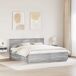 Estructura de cama matrimonial Estructura de cama matrimonial Roble/ Gris