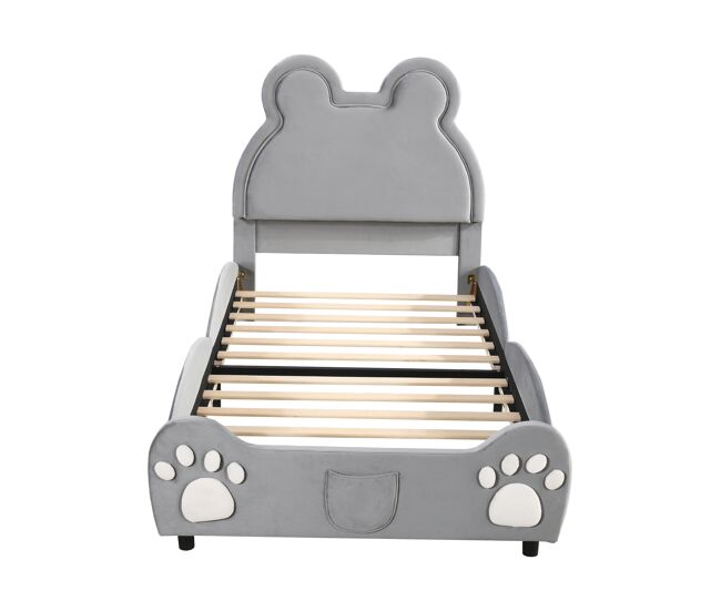 Cama infantil de terciopelo 90x210