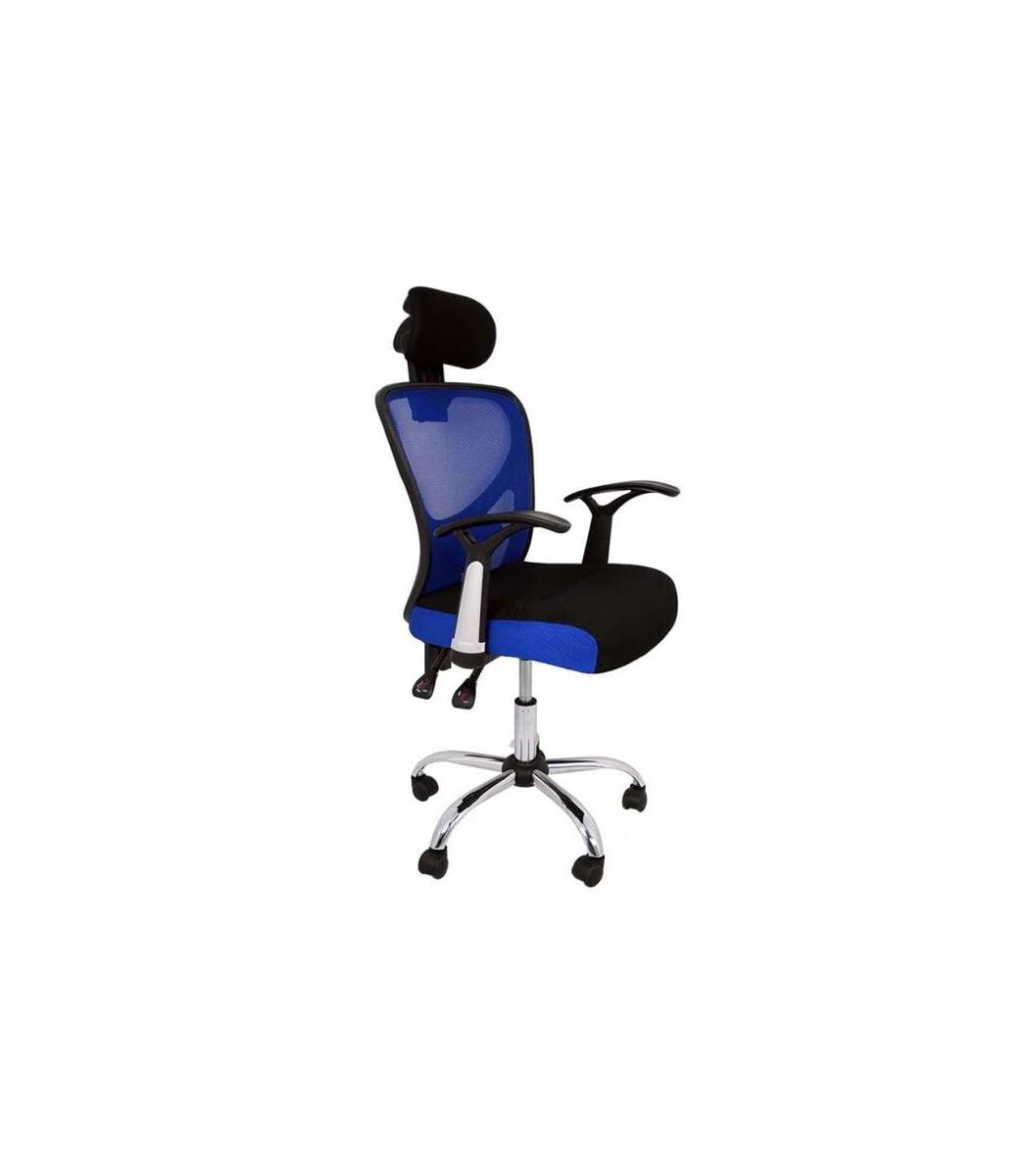 Silla de escritorio ergonómica Carla con ruedas y reposacabezas