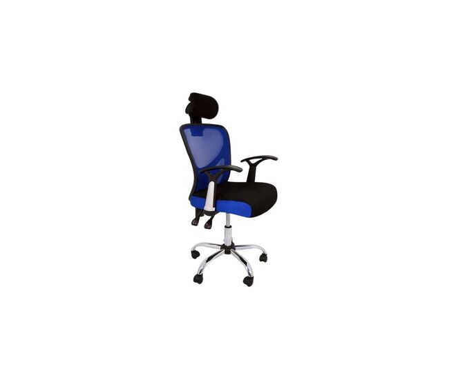 Silla de escritorio ergonómica carla con ruedas y reposacabezas