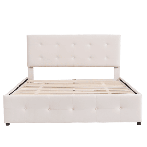 Cama de criança,cama de casal de veludo 140x200 cm,bege