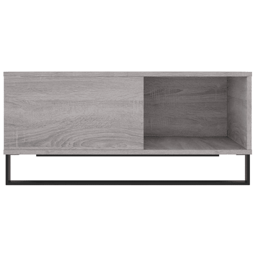 Mesa de Centro, Mesa baixa, 80x80x36,5 cm derivados madeira cinzento sonoma