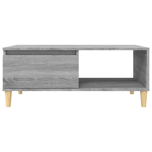 Mesa de Centro, Mesa baixa, 90x50x36,5 cm derivados madeira cinzento sonoma
