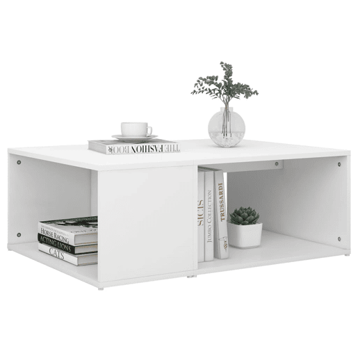 Mesa de Centro, Mesa baixa, 90x67x33 cm derivados de madeira branco