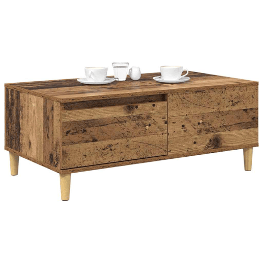 Mesa de Centro, Mesa baixa, com gaveta Madeira Antiga 90 x 50 x 35 cm