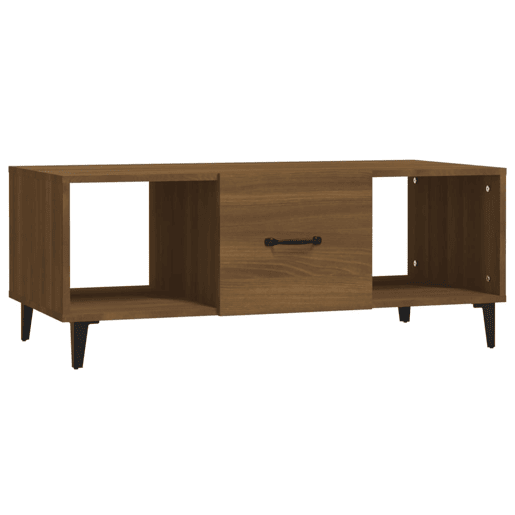 Mesa de Centro, Mesa baixa, 102x50x40 cm derivados madeira carvalho castanho
