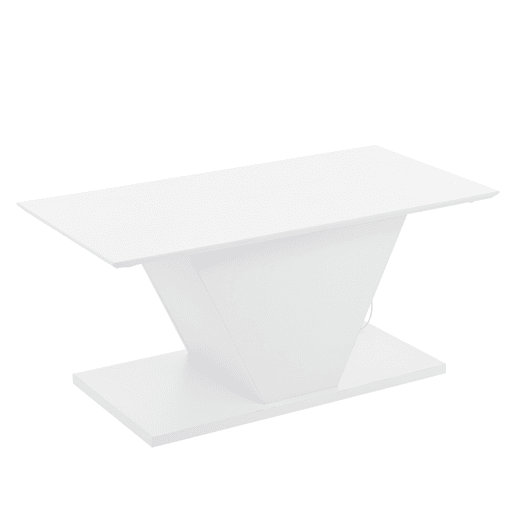 Mesa de centro V-Form - Mesa de café com luzes LED - Mesa de sala branca Mesa de centro V-Form - Mesa de café com luzes LED - Mesa de sala branca