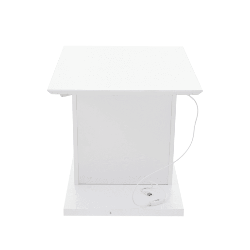 Mesa de centro V-Form - Mesa de café com luzes LED - Mesa de sala branca Mesa de centro V-Form - Mesa de café com luzes LED - Mesa de sala branca