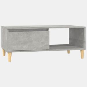 Mesa de Centro, Mesa baixa, 90x50x36,5 cm derivados madeira cinzento cimento