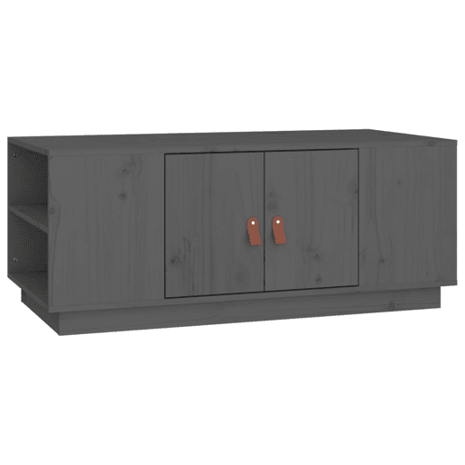 Mesa de Centro, Mesa baixa, 100x50x41 cm madeira de pinho maciça cinza