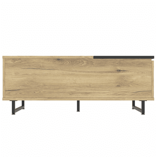 Mesa de centro - com arrumação, design moderno - cor natural Mesa de centro - com arrumação, design moderno - cor natural