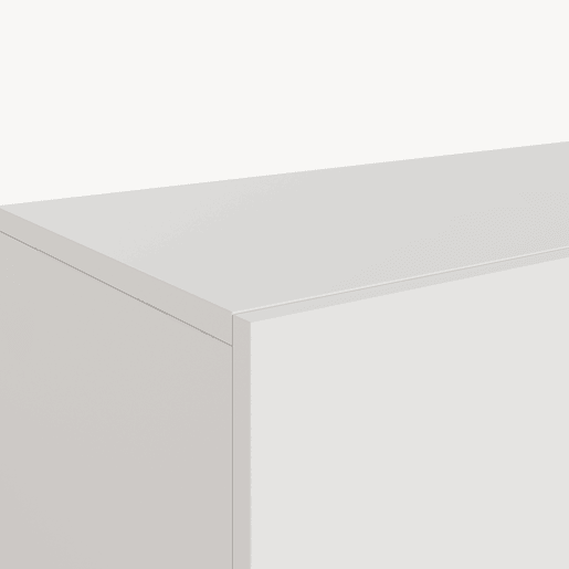 Prateleira suspensa Evaton 2 portas 160x32x30cm Branco mate en.casa