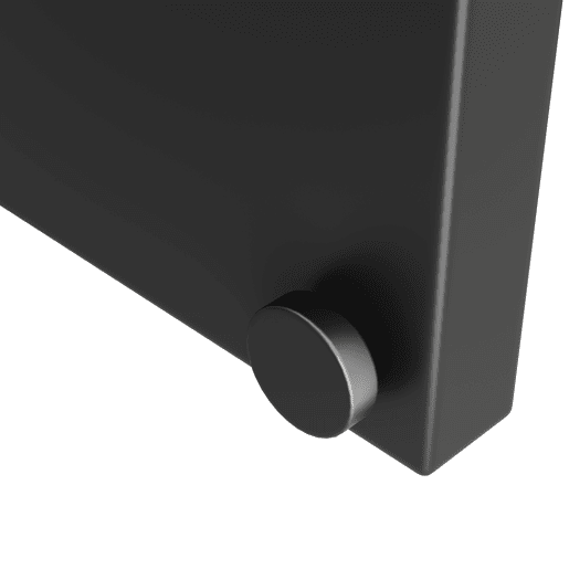 Mesa de jantar retrátil - MDF e metal - tampo com efeito de grão de madeira - Castanho
