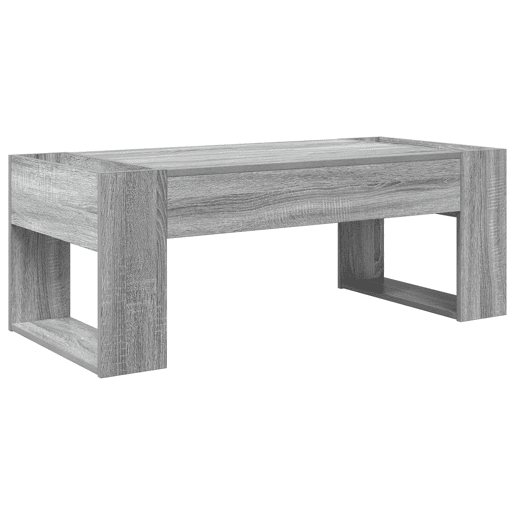 Mesa de Centro, Mesa baixa, Cinza Sonoma 110 x 50 x 41 cm Madeira processada