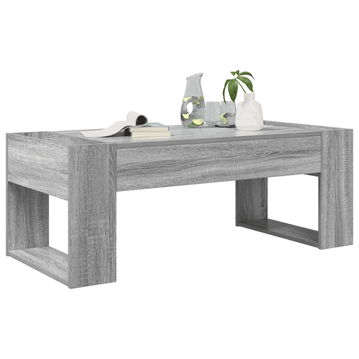 Mesa de Centro, Mesa baixa, Cinza Sonoma 110 x 50 x 41 cm Madeira processada