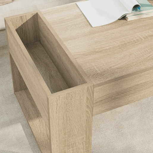 Mesa de Centro, Mesa baixa, Carvalho Sonoma 110 x 50 x 41 cm