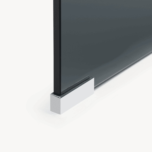 Mesa de centro Väsas montada vidro temperado 90x45x35 cm Cinzento en.casa