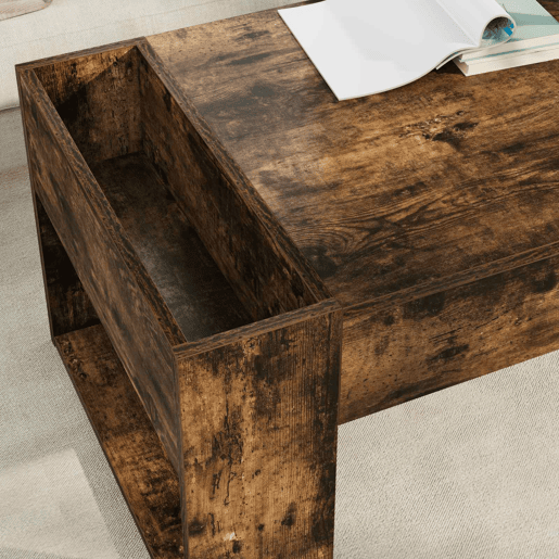 Mesa de Centro, Mesa baixa, Carvalho Defumado 110 x 50 x 41 cm