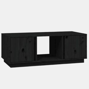 Mesa de Centro, Mesa baixa, 110x50x40 cm madeira de pinho maciça preto