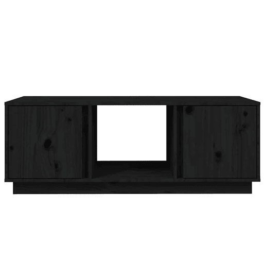 Mesa de Centro, Mesa baixa, 110x50x40 cm madeira de pinho maciça preto