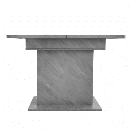 Mesa de jantar moderna extensível com arrumação por baixo - Cinzento