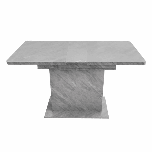 Mesa de jantar moderna extensível com arrumação por baixo - Cinzento