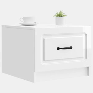 Mesa de Centro, Mesa baixa, com gaveta Branco Brilhante 49 x 50 x 37 cm