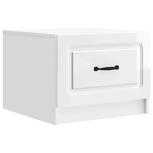 Mesa de Centro, Mesa baixa, com gaveta Branco Brilhante 49 x 50 x 37 cm