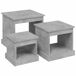 3 pzs Mesas de Café - Mesas de Centro 48x45 3 pzs Mesas de Café - Mesas de Centro 48x45 Blanco