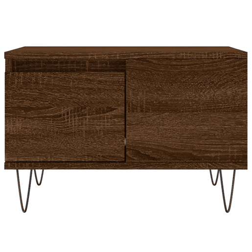 Mesa de Centro, Mesa baixa, 55x55x36,5cm derivados madeira carvalho castanho