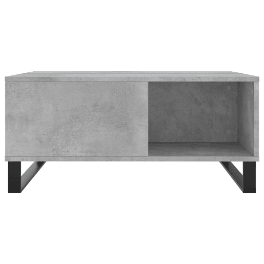 Mesa de Centro, Mesa baixa, 80x80x36,5 cm derivados madeira cinzento cimento