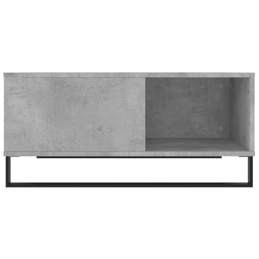 Mesa de Centro, Mesa baixa, 80x80x36,5 cm derivados madeira cinzento cimento