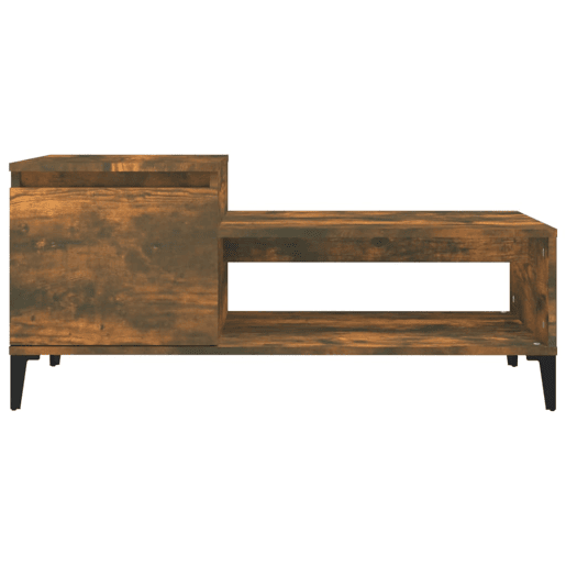 Mesa de Centro, Mesa baixa, 100x50x45 cm derivados madeira carvalho fumado