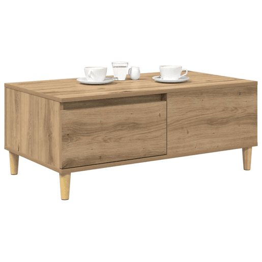 Mesa de Centro, Mesa baixa, com gaveta Carvalho Artesanal 90 x 50 x 35 cm