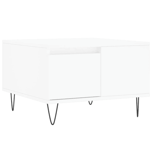 Mesa de Centro, Mesa baixa, 55x55x36,5 cm derivados de madeira branco