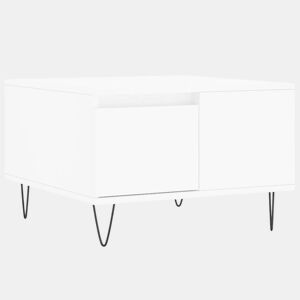 Mesa de Centro, Mesa baixa, 55x55x36,5 cm derivados de madeira branco