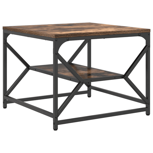 Mesa de Centro, Mesa baixa, Carvalho Defumado 51 x 50 x 40 cm