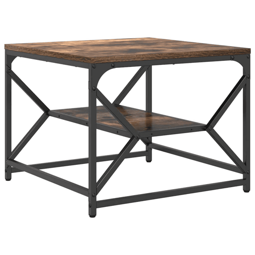 Mesa de Centro, Mesa baixa, Carvalho Defumado 51 x 50 x 40 cm