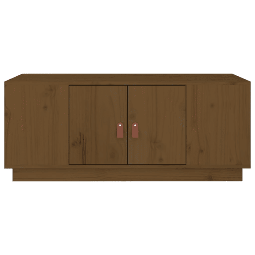 Mesa de Centro, Mesa baixa, 100x50x41 cm pinho maciço castanho mel