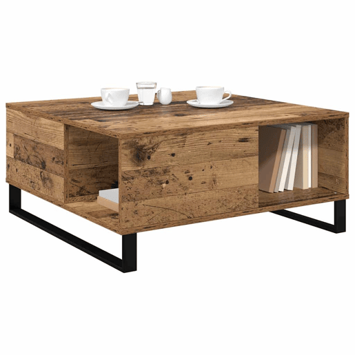 Mesa de Centro, Mesa baixa, Madeira Antiga 80 x 80 x 36,5 cm Mesa de Centro, Mesa baixa, Madeira Antiga 80 x 80 x 36,5 cm