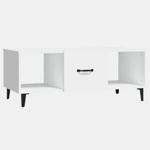 Mesa de Centro, Mesa baixa, 102x50x40 cm madeira processada branco