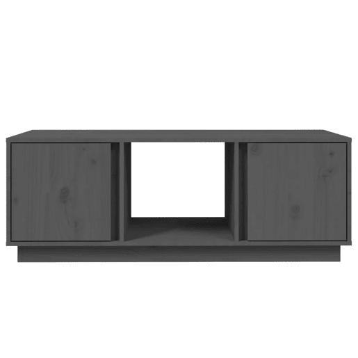 Mesa de Centro, Mesa baixa, 110x50x40 cm madeira de pinho maciça cinzento