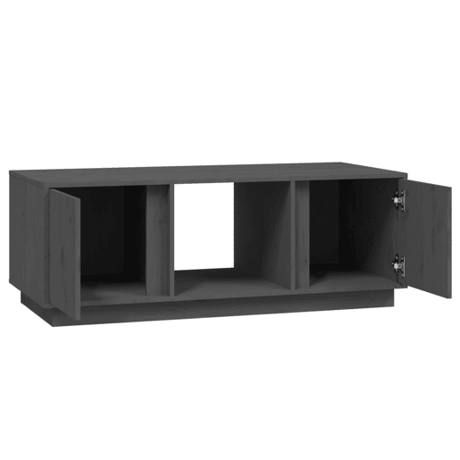 Mesa de Centro, Mesa baixa, 110x50x40 cm madeira de pinho maciça cinzento