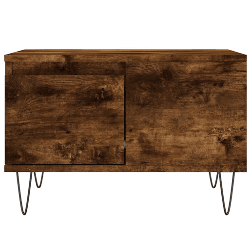 Mesa de Centro, Mesa baixa, 55x55x36,5 cm derivados madeira carvalho fumado
